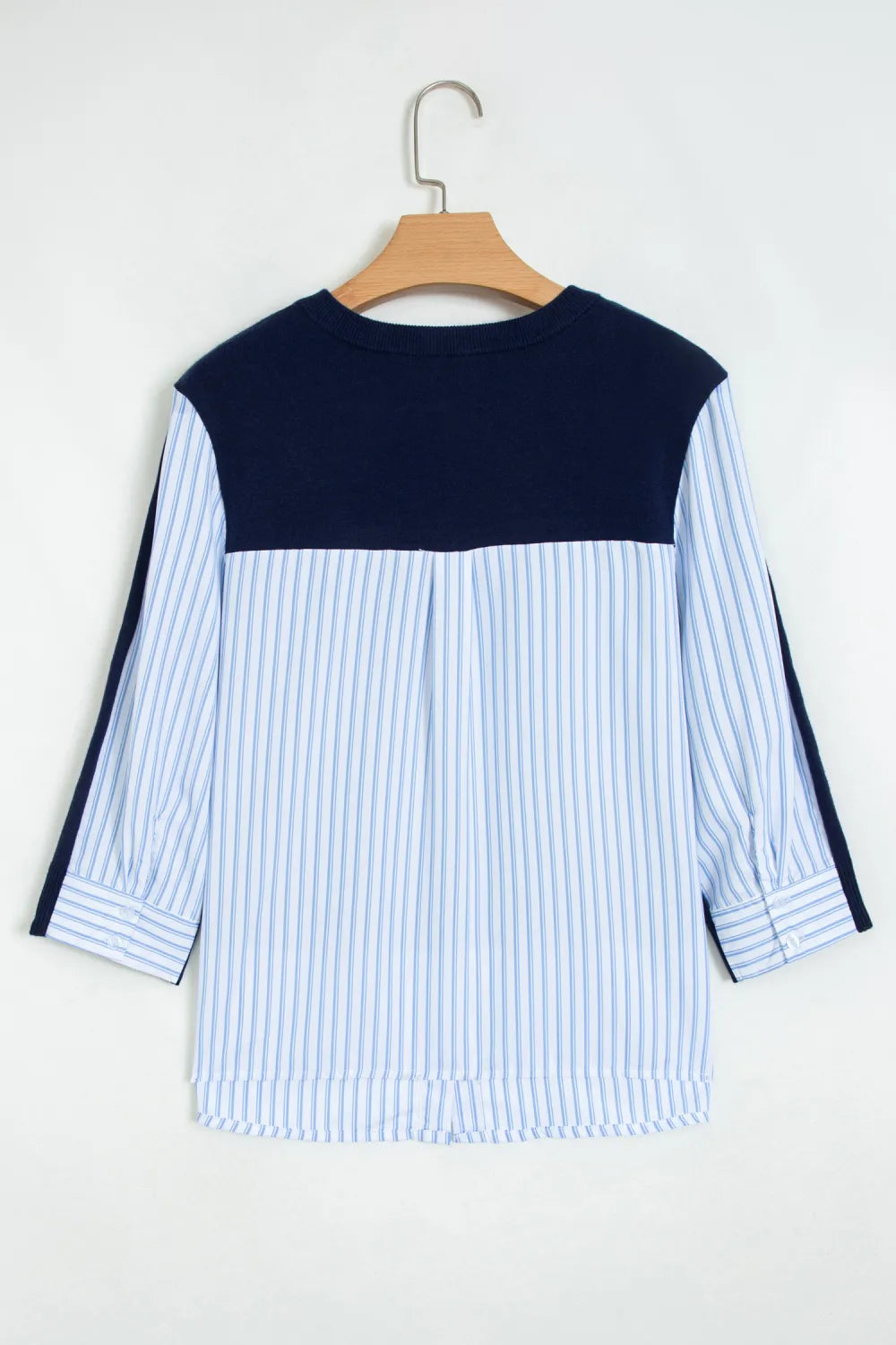 Navy Striped Long Sleeve Sweater
