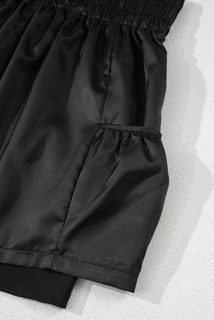 Black High Waist Pocket RTS