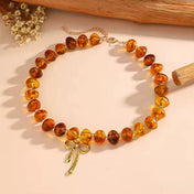 Beaded Bow Necklace