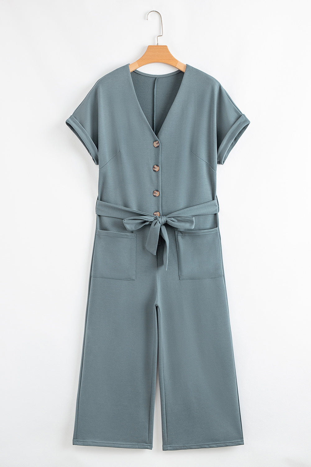 Blue Dolman Belted Jumpsuit RTS