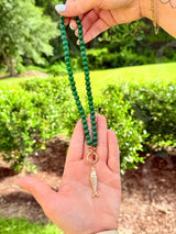 Sardine Charm Beaded Necklace New RTS