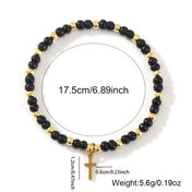 Cross Beaded Bracelet