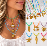 Beaded Summer Necklace RTS