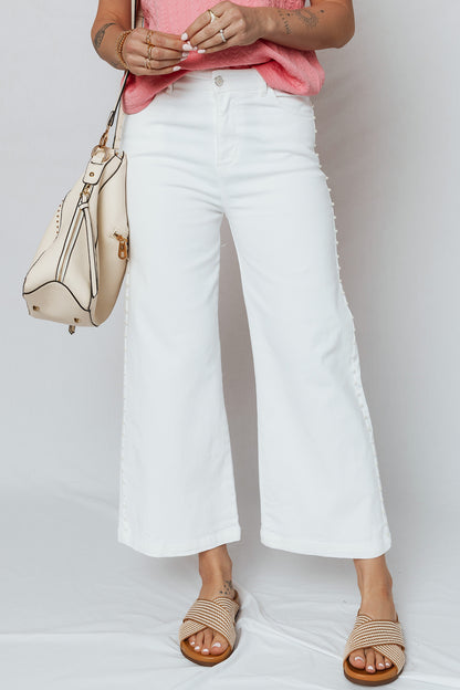 White Pearl Side Seam Jean New RTS