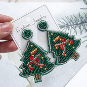 Rhinestone Christmas Earrings