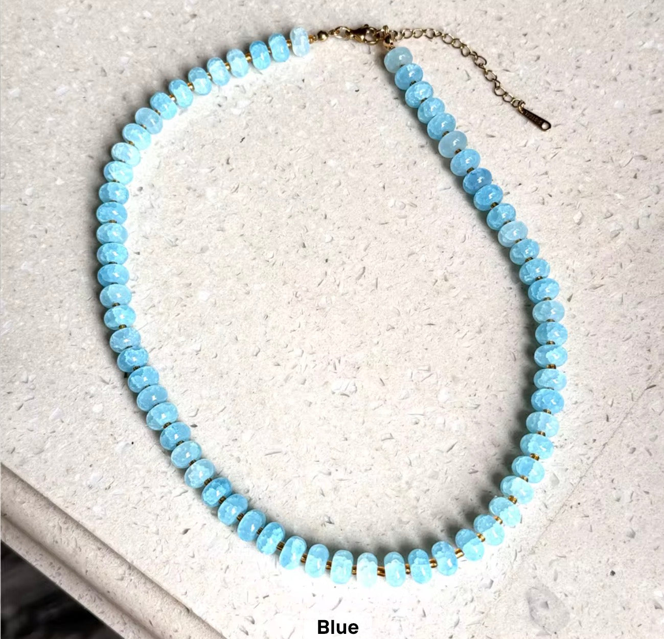 Trendy Stone Colorful Necklace
