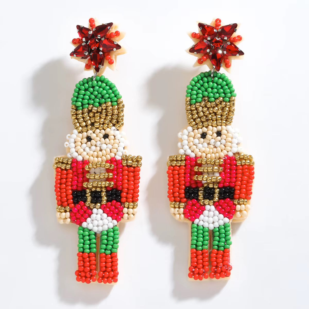 Nutcracker Beaded Earrings