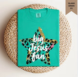 Leopard Star Big Jesus Fan Tee.