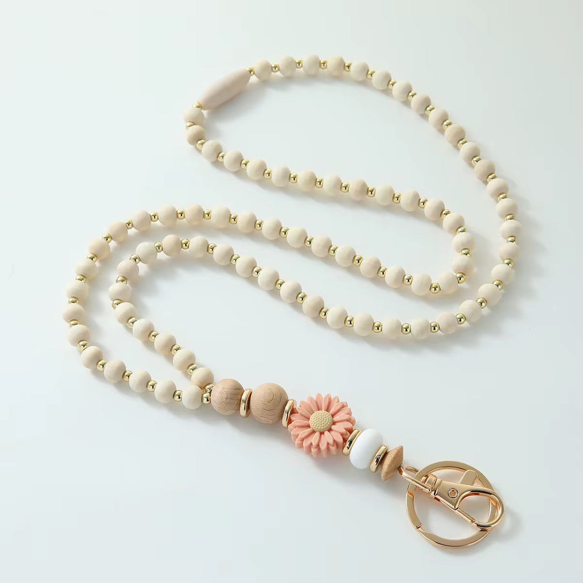 Breakaway Wooded Bead Lanyards New RTS