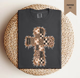 Multiprint Fringe Cross Tee.