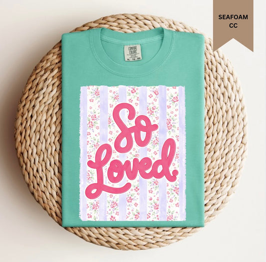 Striped So Loved Tee.