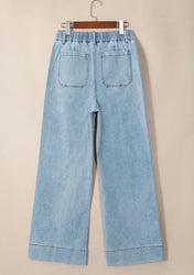 Blue Pocket Denim Jeans