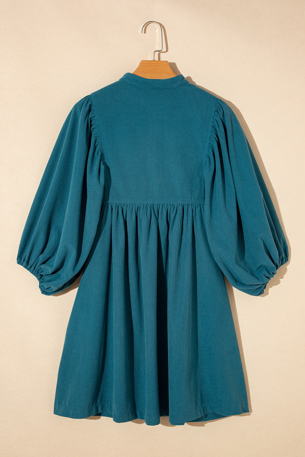 Teal Corduroy Dress