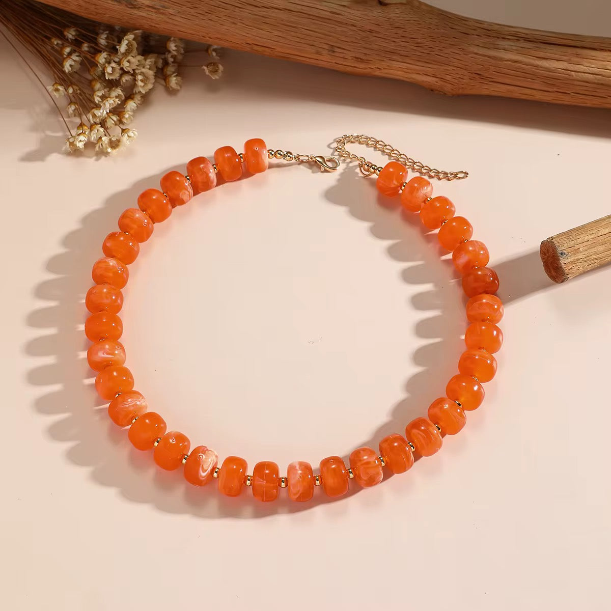 Acrylic Beaded Necklace