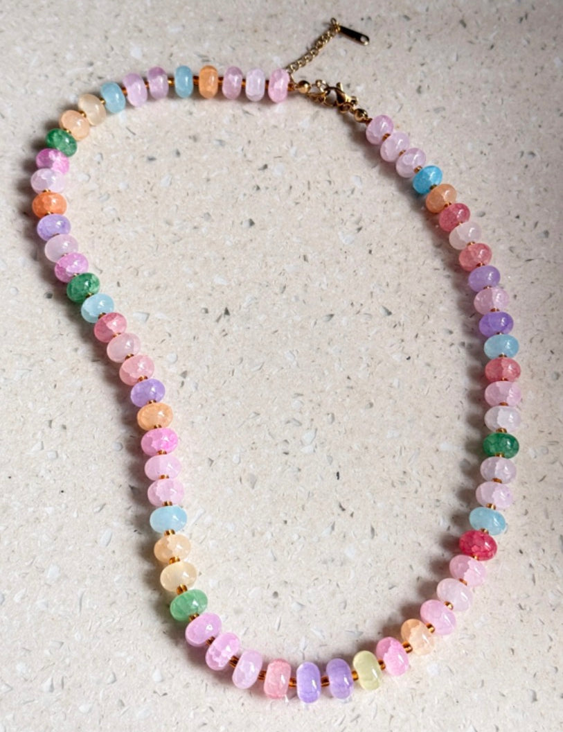 Trendy Stone Colorful Necklace