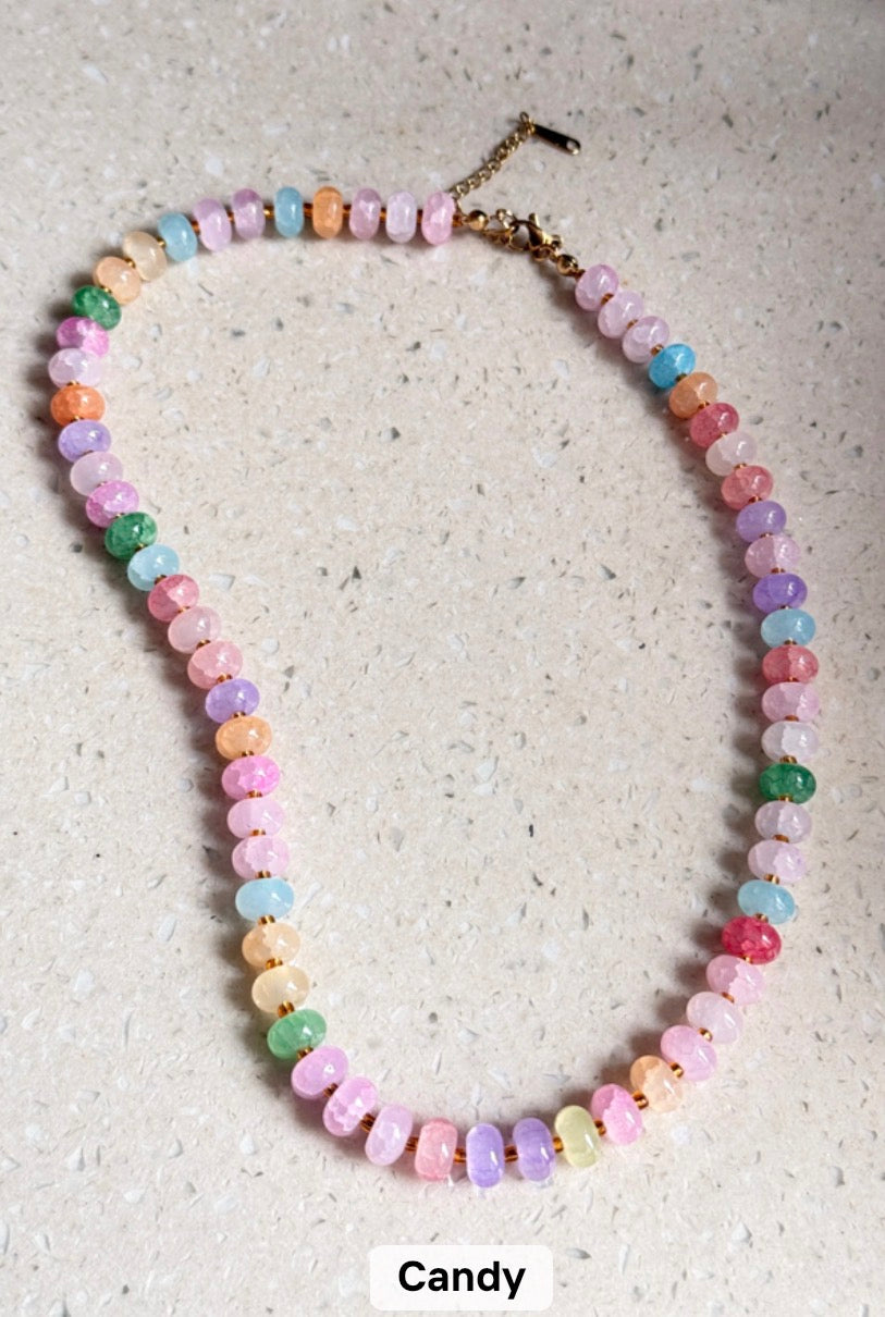 Trendy Stone Colorful Necklace