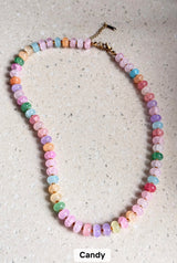 Trendy Stone Colorful Necklace