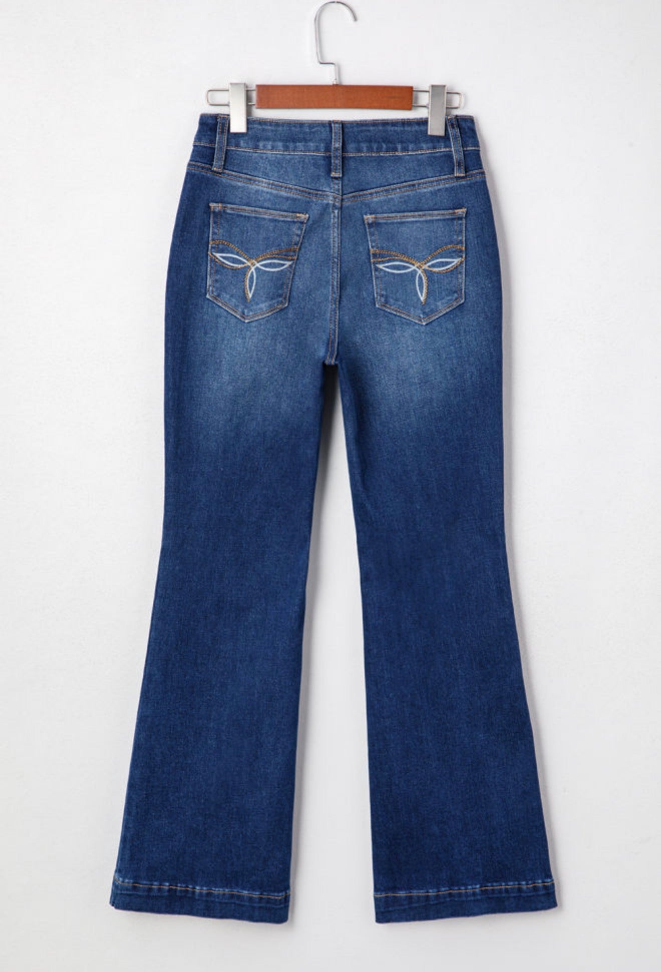 Patch Pocket Bootcut Jeans
