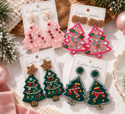 Rhinestone Christmas Earrings