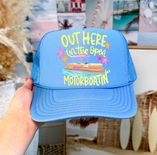Motorboatin Trucker Hat