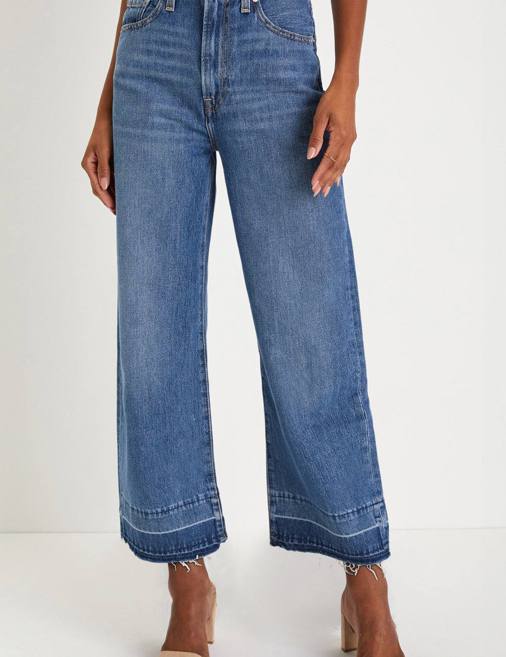 Raw Hem High Waist Jeans *multiple washes* RTS