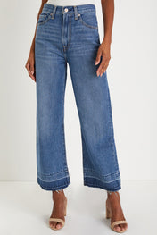 Raw Hem High Waist Jeans *multiple washes* RTS