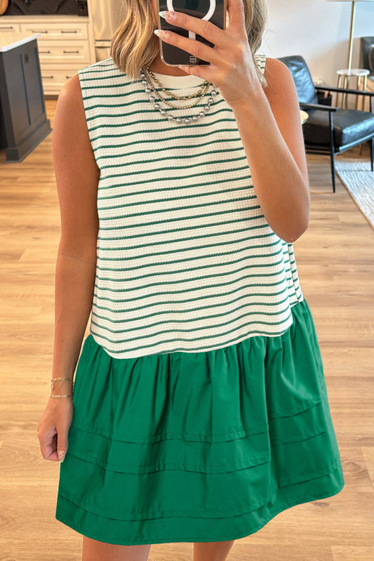 Green Stripe Dress