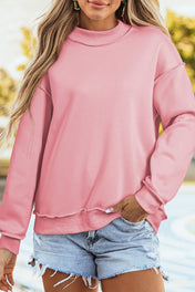 Oversize Mock Neck Sweatshirt