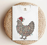 Leopard Christmas Chicken Tee.