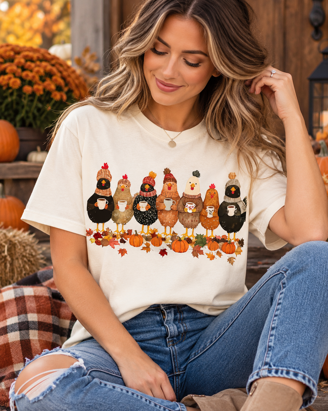 Fall Chickens Tee.