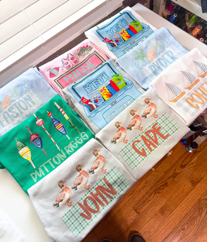 Custom Kid Tees **Multiple Designs**