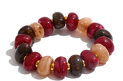 Fall Beaded Necklace & Bracelet