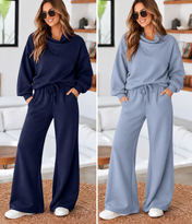 Cowl Neck Pullover Set