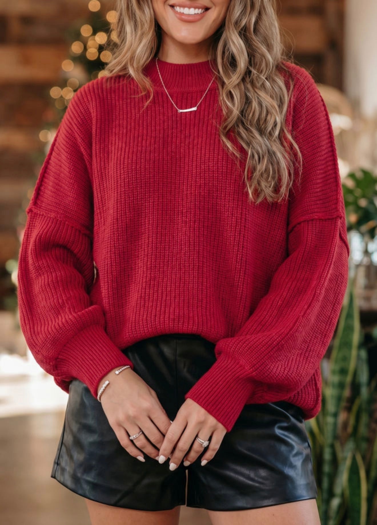 Ribbed Knit Sweater Full Run RTS