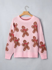 Gingerbread Pattern Sweater Full Run RTS