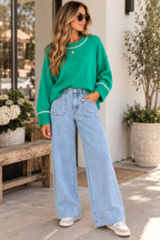 Blue Pocket Denim Jeans