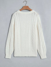 Cable Knit Loose Sweater