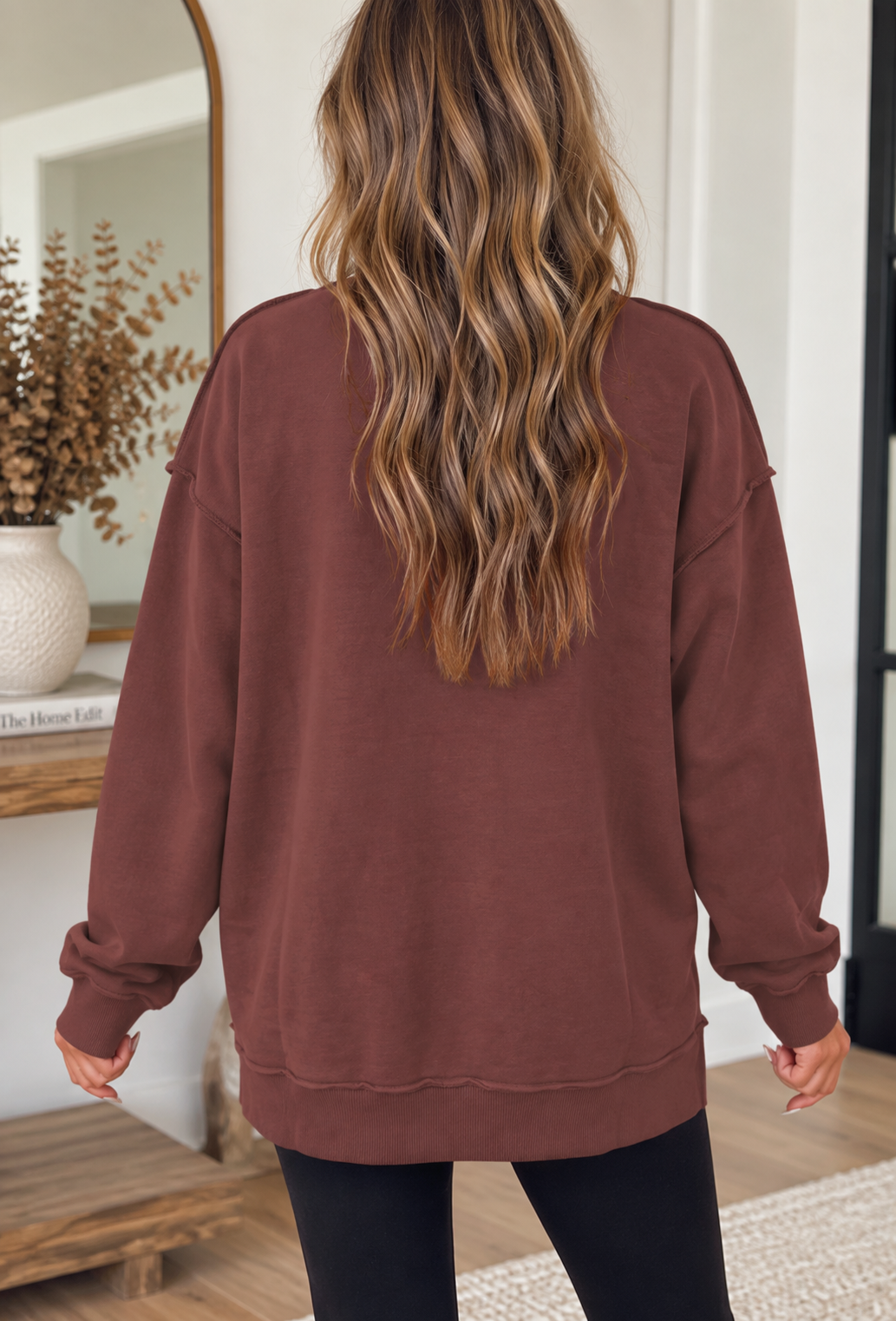 Thankful/Gobble Reverse Mock Neck Sweatshirt