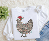 Leopard Christmas Chicken Sweatshirt.