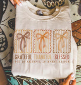 Grateful, Thankful, Blessed Tee.