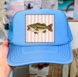 Cobalt Blue Fish Trucker Hat.
