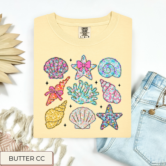 Floral Printed Shells Tee.