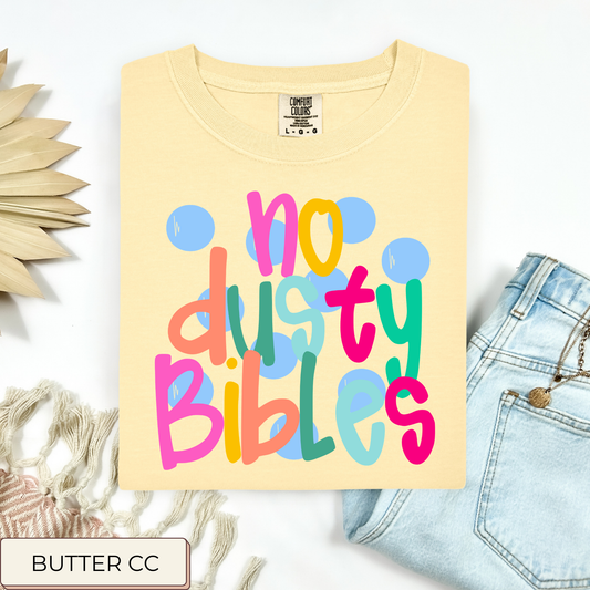 Polka Dot No Dusty Bibles Tee.