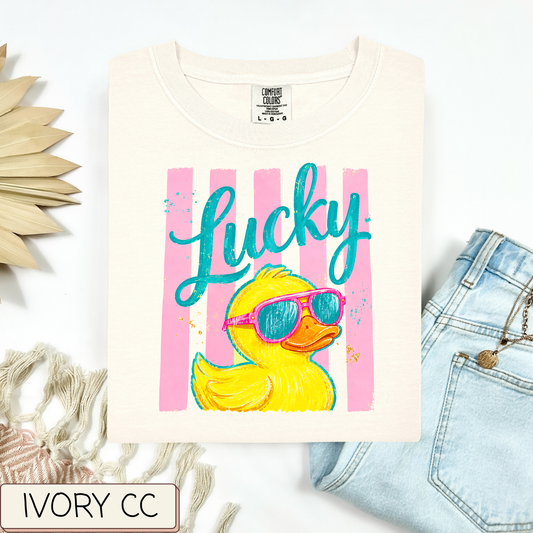Stripe Lucky Duck Tee.
