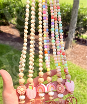Breakaway Wooded Bead Lanyards New RTS