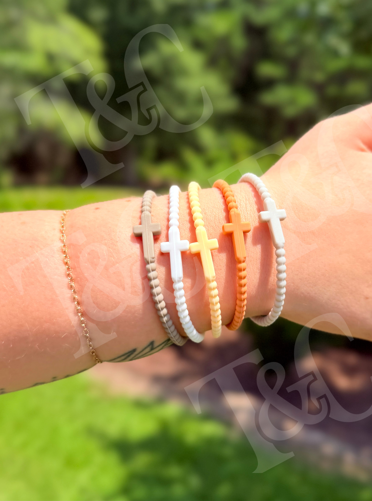 Cross Bracelet Stack RTS