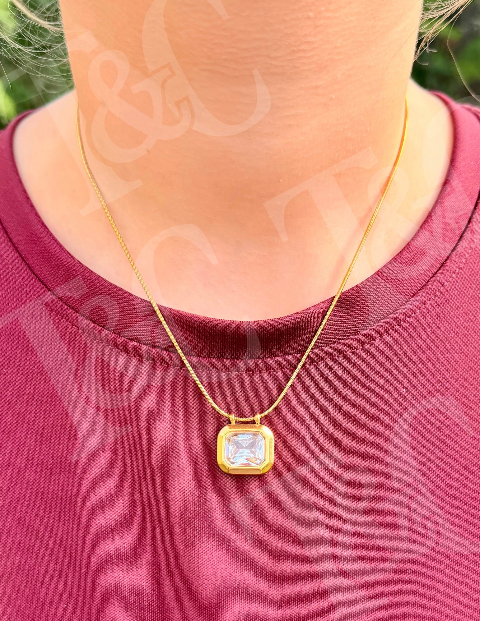Gemstone Pendant Necklace New RTS