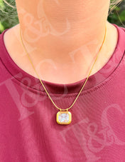 Gemstone Pendant Necklace New RTS