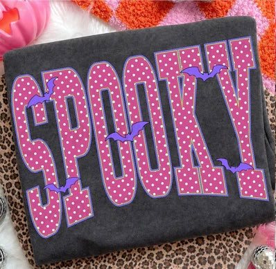 Spooky Plum Dotted Tee.