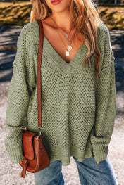 Loose Eyelet Sweater